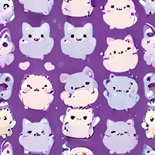 kawaii cute purple wallpaper
