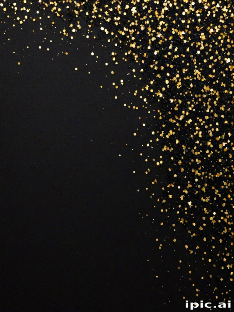 black background with glitter