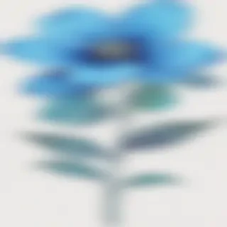 blue flower clip art