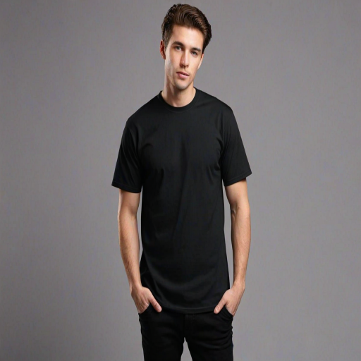 black mockup shirt