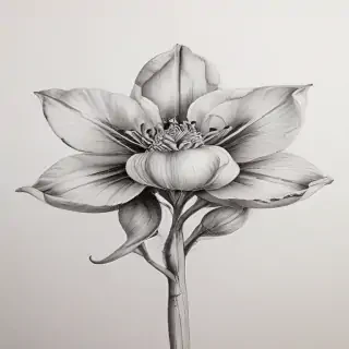 flower drawings pencil