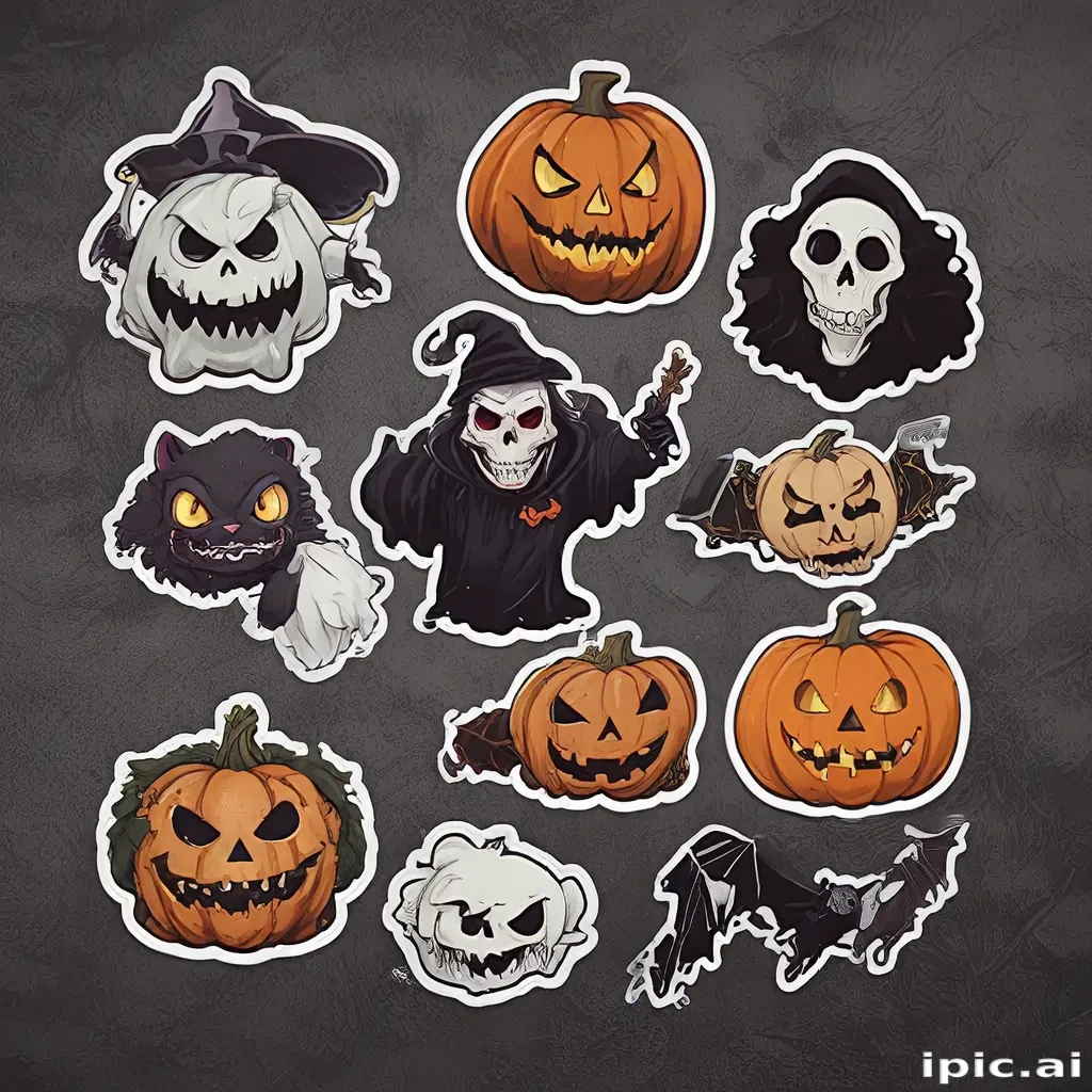 halloween stickers png