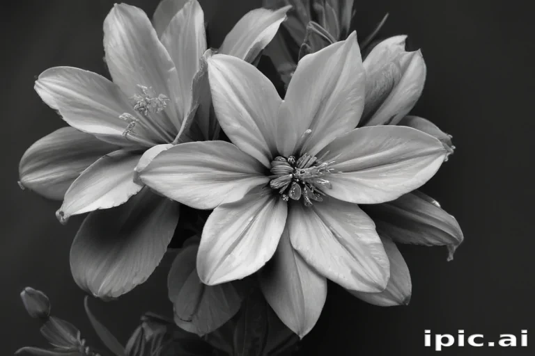 flower png black and white