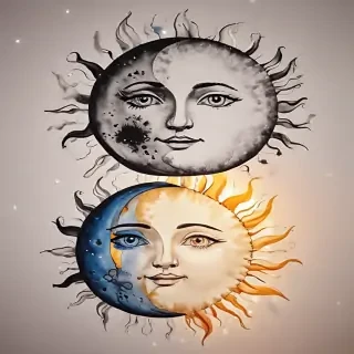 sun and moon