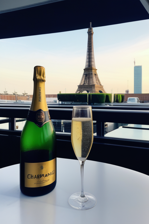 chilling like a bottle of champagne