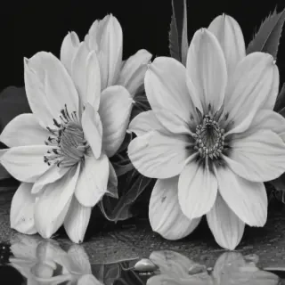 pencil drawing flowers