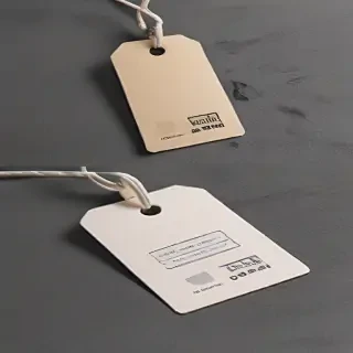 clothing tag mockup
