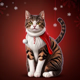 christmas cat background