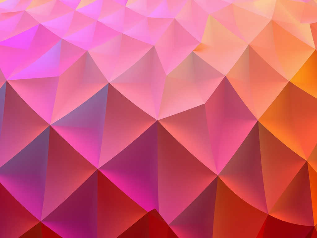 Generate a high-resolution image of an abstract geometric pattern with vibrant colors and smooth gradients, shot with a DSLR camera at f/2.8, ISO 100, 1/125 sec, in landscape orientation, using a macro lens for enhanced detail.