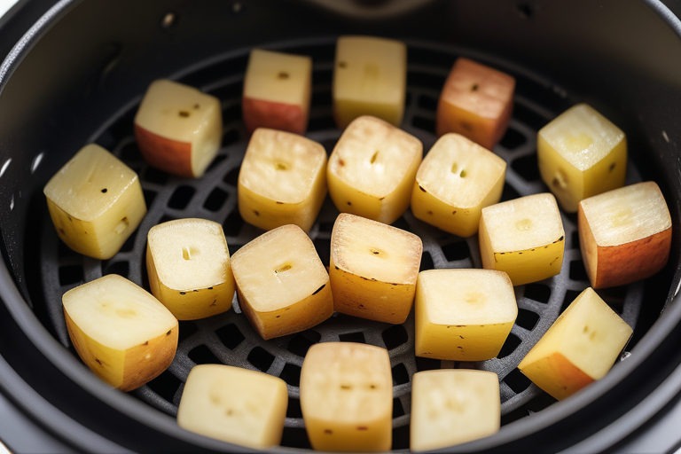 potato cubes in air fryer
