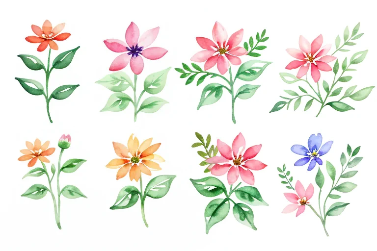 watercolor flower clipart