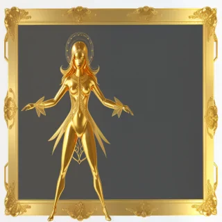 golden frame png transparent