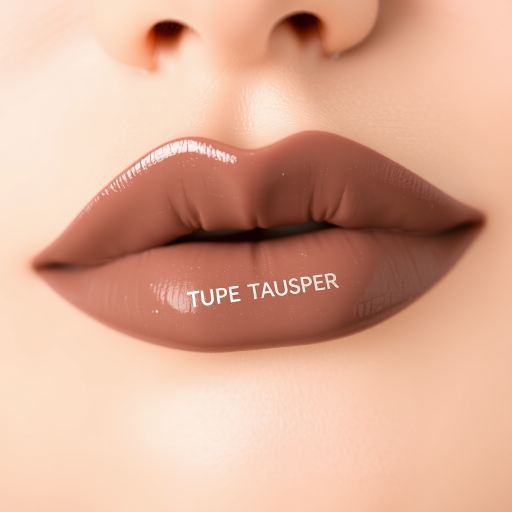 Sophisticated Taupe Whisper lip shade presenting a neutral brownish-gray tone, velvety texture, and blurring effect, perfect for achieving a polished and refined appearance