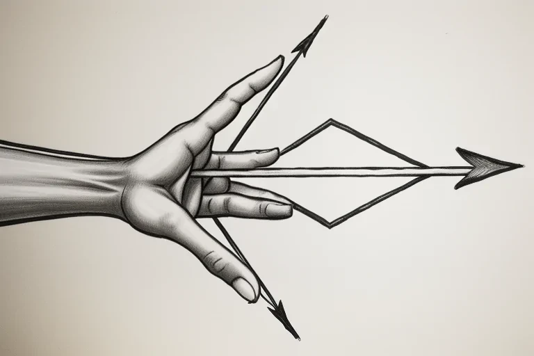 hand drawn arrow