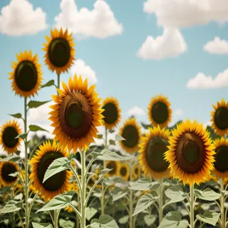 aesthetic sunflower background