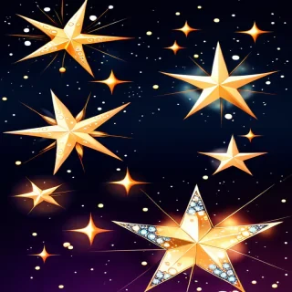 sparkling stars png