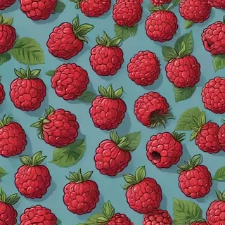 cartoon raspberry