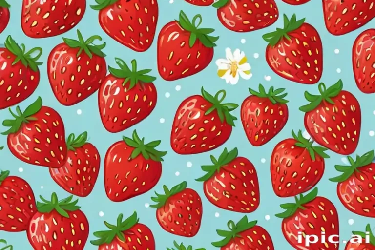 cute strawberry background