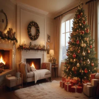 aesthetic christmas background