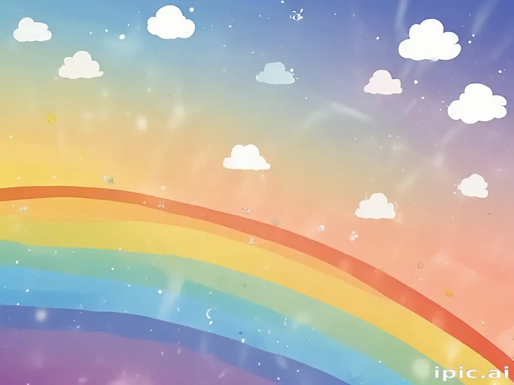 cute rainbow background