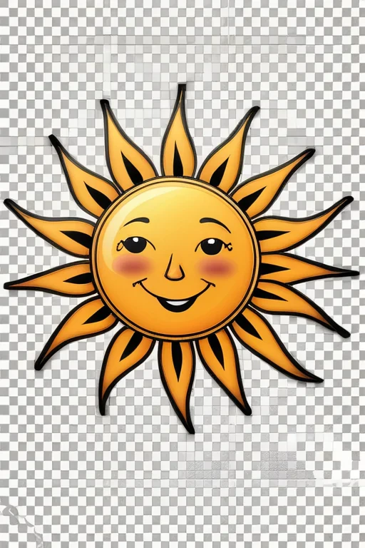 sun clip art transparent background