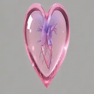 aesthetic transparent heart