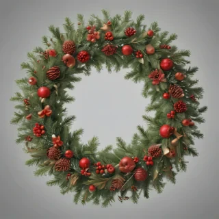 christmas wreath transparent