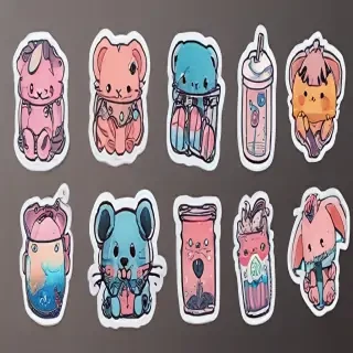 transparent aesthetic stickers