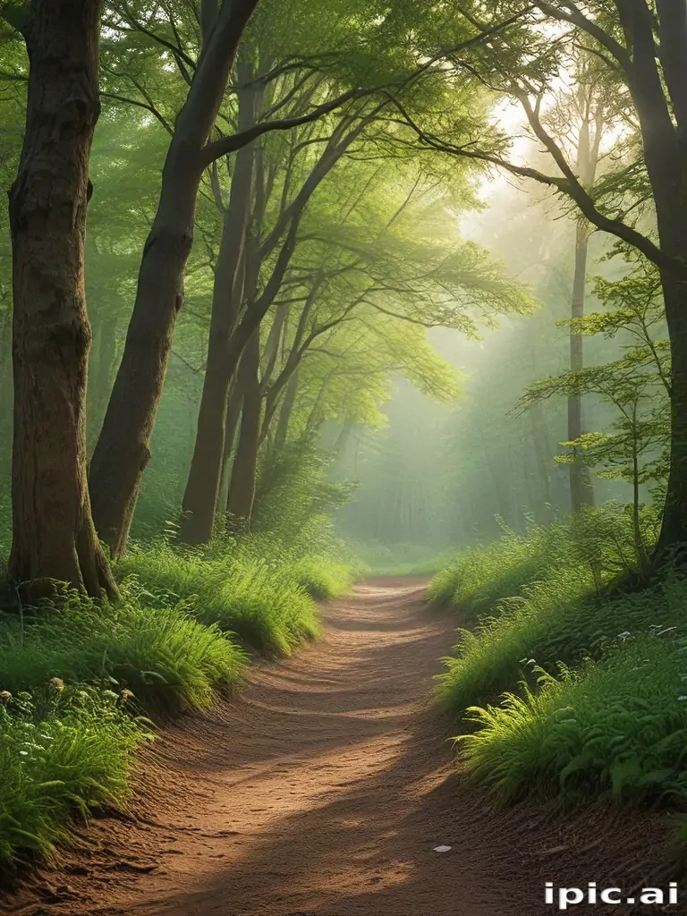 beautiful magical forest background