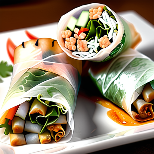 calories in spring roll wrappers