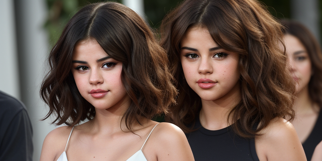 selena gomez with curly hair