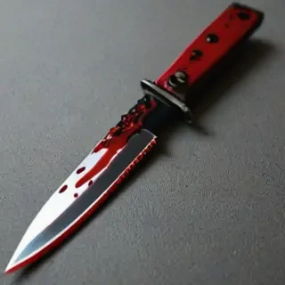 bloody knife aesthetic