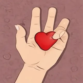 hand heart clipart