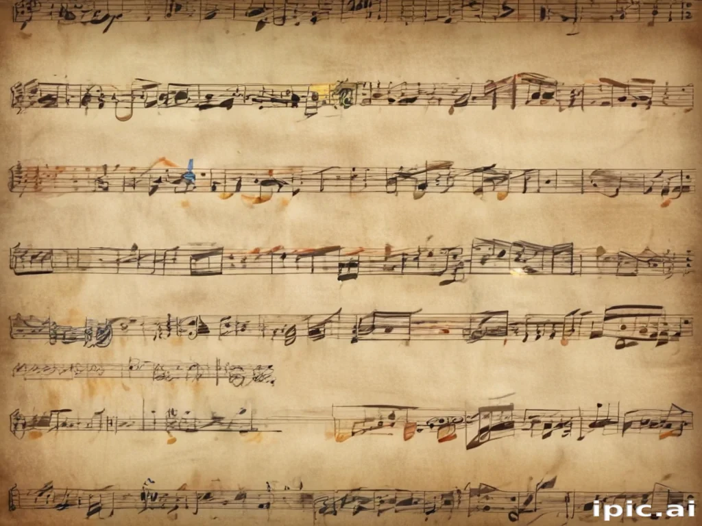 notes music background