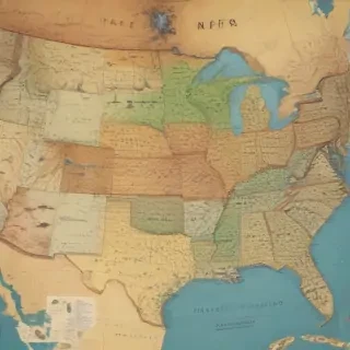 usa map with states