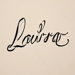 laura in cursive