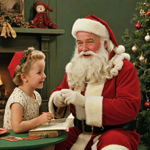 images of vintage santa