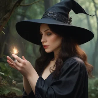 vintage witch art
