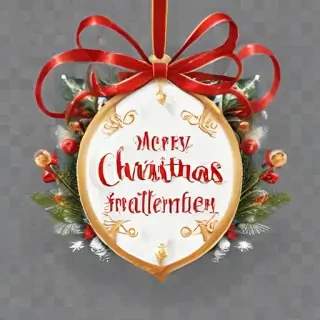 merry christmas clipart transparent background