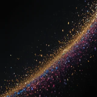 glitter on black background