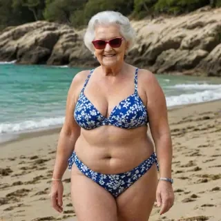 bbw granny bikini