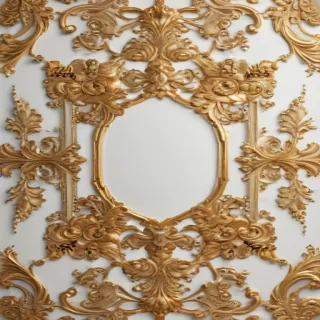 white & gold background