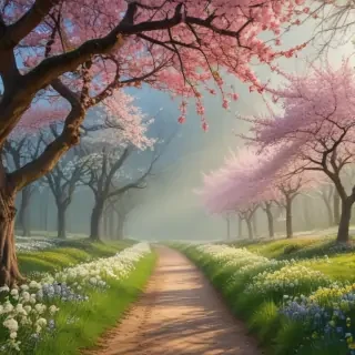 spring aesthetic desktop wallpaper