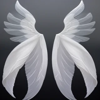 transparent angel wings