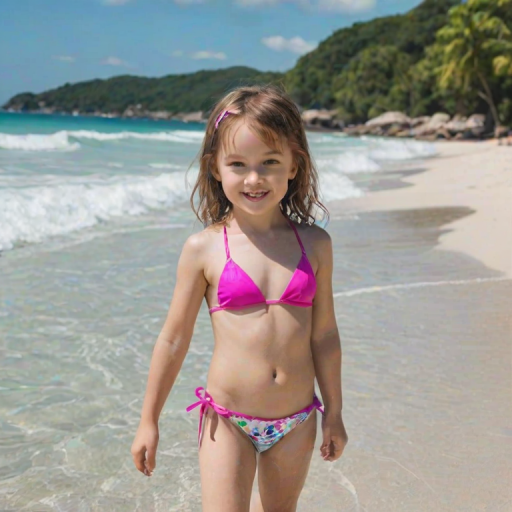 ai little girl in bikini