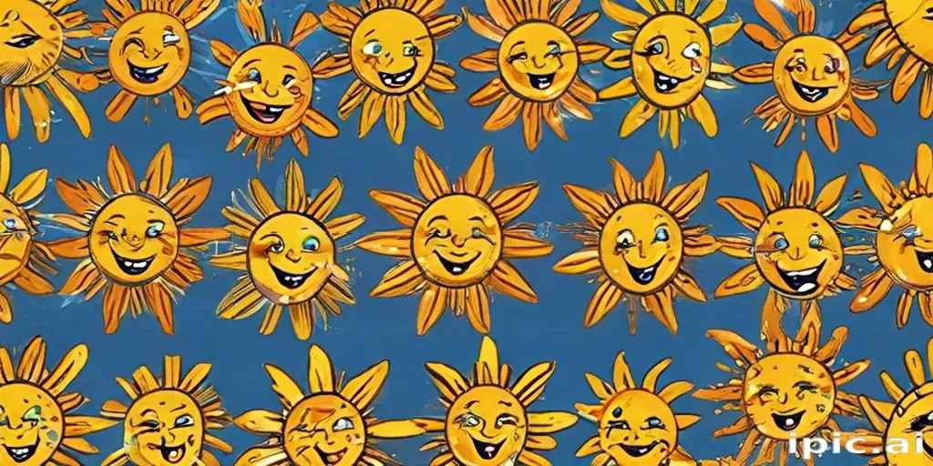 cartoon suns
