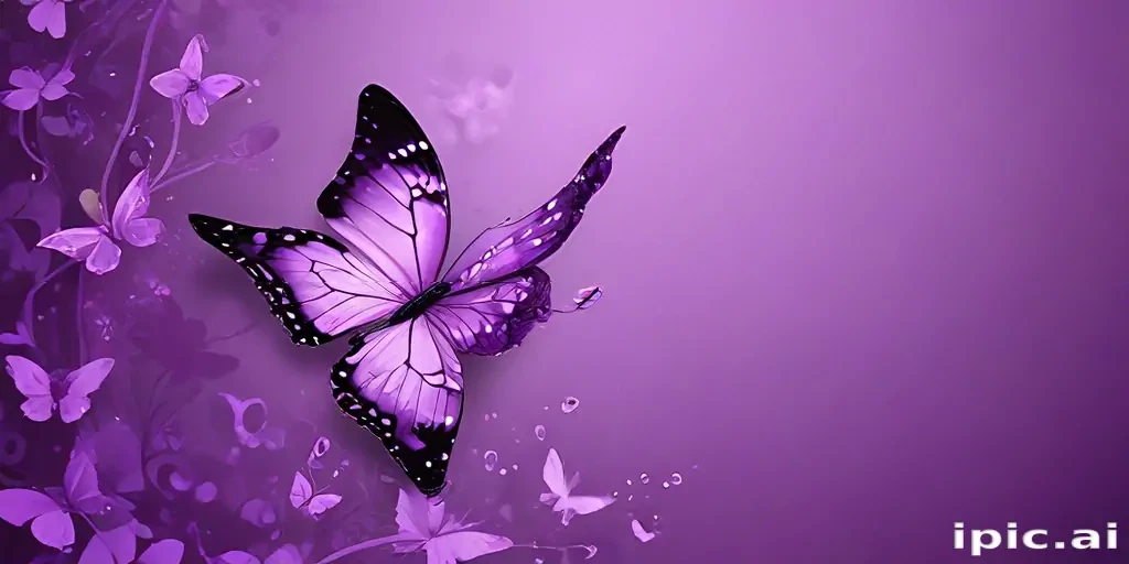 purple butterfly background