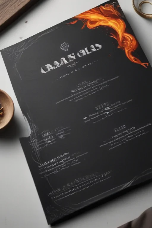 menu mock up