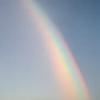 pastel coloured rainbow