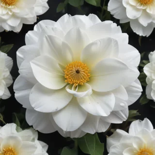 white flower transparent